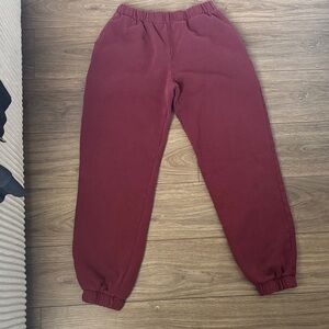 Brandy Melville Burgundy Sweatpants
